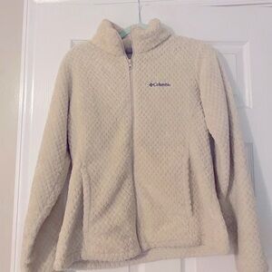 Columbia Cream Fleece Jacket